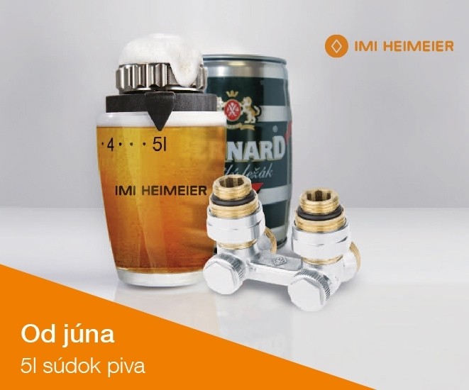 Súdok piva za nákup DX setov IMI Heimeier